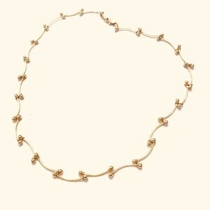 DAINTY Gold Plated 16 inch Chain Necklace